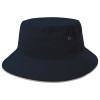 Sandwich Brim Bucket Hats Navy Silver